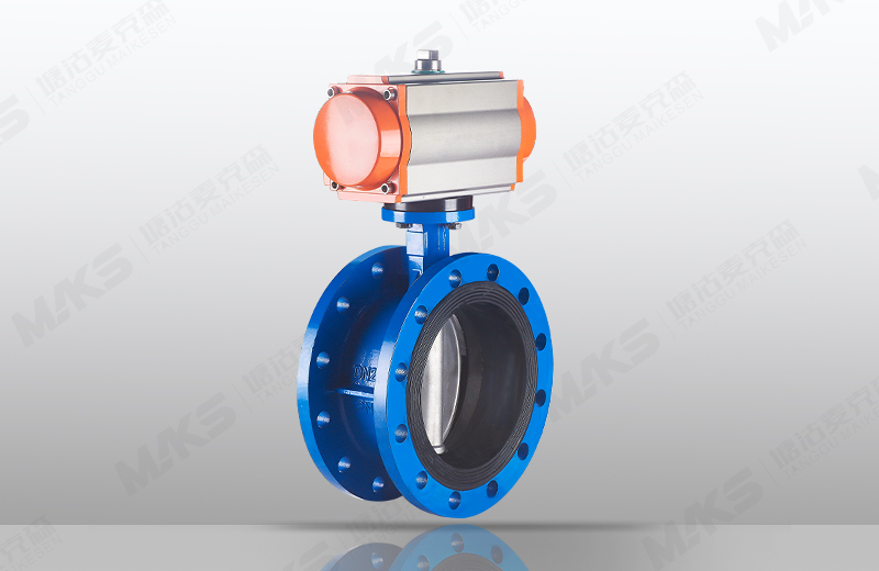 法蘭中心板式蝶閥（氣動）